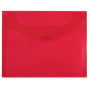 Mallfox Φάκελος Κουμπί Α5 Διάφανος Jelly Red 105-A5-JR