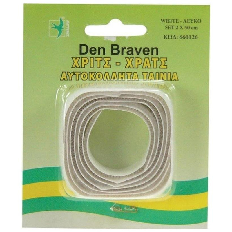Den Braven Κολλητικές Ταινίες Χριτς Χρατς Λευκές 2χ50cm 660126 Den Braven Κολλητικές Ταινίες Χριτς Χρατς Λευκές 2χ50cm 660126