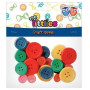 The Littlies Ξύλινα Κουμπιά Χρωματιστά 24 τεμ 646606