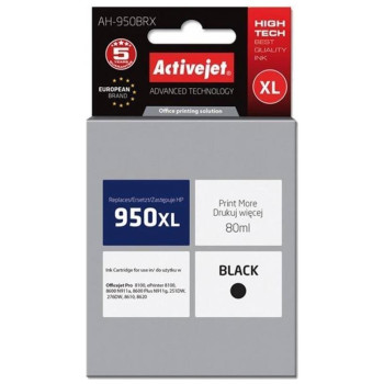 Active Jet Ink Συμβατό Με HP AH-950BRX 950Xl Black 80ml