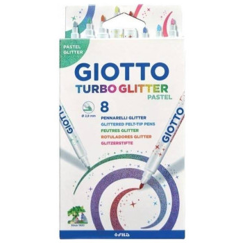 Giotto Μαρκαδόροι Turbo Glitter Pastel 8 Τεμ 426300 Giotto Μαρκαδόροι Turbo Glitter Pastel 8 Τεμ 426300