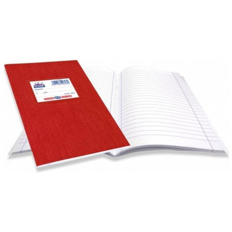 Skag Τετράδιο Super Χρωματιστό 17X25cm 80γρ Κόκκινο 50φ 226080