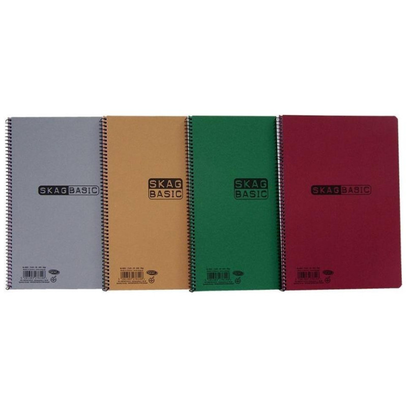 Skag Τετράδιο Θεμάτων Basic 17X25cm 3θ 80gr Νο8003