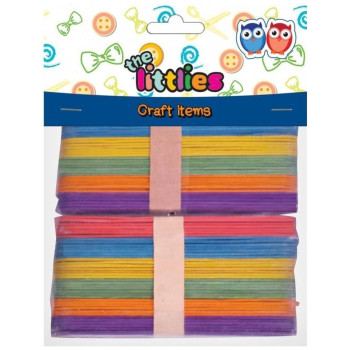 Ξυλάκια Χρωματιστά 150mm 80τεμ The Littlies 646517 Ξυλάκια Χρωματιστά 150mm 80τεμ The Littlies 646517
