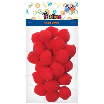 The Littlies Πομ Πομ Κόκκινο 25mm 25τεμ 646678 The Littlies Πομ Πομ Κόκκινο 25mm 25τεμ 646678