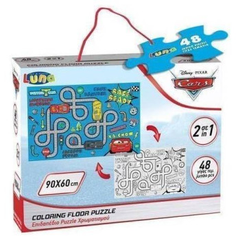 Luna Puzzle Δαπέδου 48τεμ 90x60cm Cars 562439 Luna Puzzle Δαπέδου 48τεμ 90x60cm Cars 562439