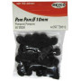 Meyco Pom-Pom 10 mm 50 τεμαχίων Μαύρα M28512