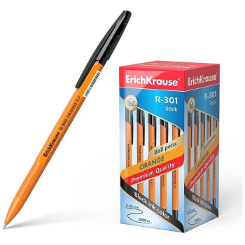 ErichKrause Στυλό R-301 Orange Stick 0.7mm Μαύρο 1τεμ EK43195 ErichKrause Στυλό R-301 Orange Stick 0.7mm Μαύρο 1τεμ EK43195