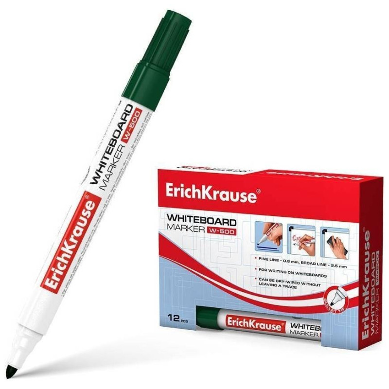 ErichKrause Μαρκαδόρος Πίνακα W-500 Πράσινο 1Τεμ EK12848