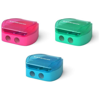 ErichKrause Ξύστρα Πλαστική διπλής οπής Duo διάφορα χρώματα EK33616