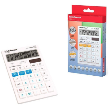 ErichKrause Ηλεκτρονική αριθμομηχανή 12-Digit  White CC-352 EK40352 ErichKrause Ηλεκτρονική αριθμομηχανή 12-Digit  White CC-352 EK40352