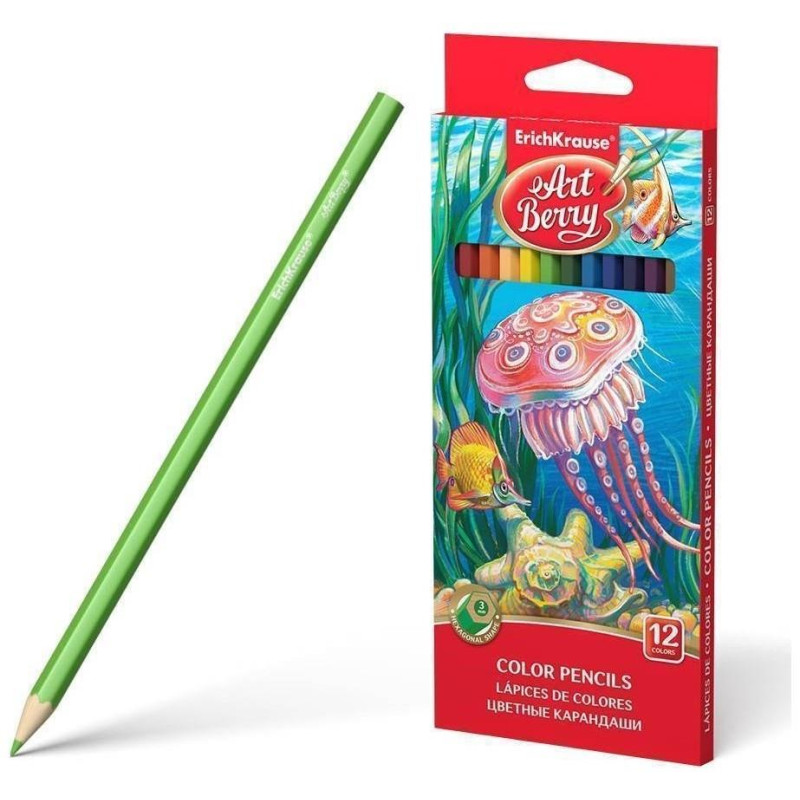 ErichKrause Ξυλομπογιές ArtBerry® 12 χρωμάτων EK32878 ErichKrause Ξυλομπογιές ArtBerry® 12 χρωμάτων EK32878