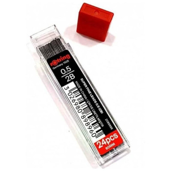 Rotring Μύτες Μηχανικό Μολύβι Super Fine Leads 0.5 2B 898960