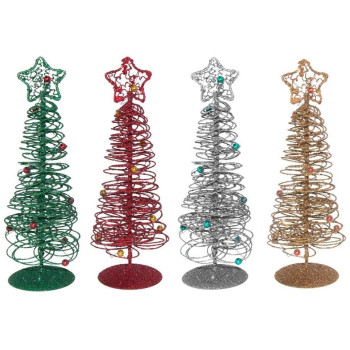 Luna Δεντράκι Χριστουγεννιάτικο Μεταλλικό 20εκ Με Χάντρες 4χρ 660025 Luna Δεντράκι Χριστουγεννιάτικο Μεταλλικό 20εκ Με Χάντρες 4χρ 660025