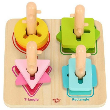 Tooky Toys Ξύλινο Γεωμετρικά Σχήματα Στοίβαξης TL905 Tooky Toys Ξύλινο Γεωμετρικά Σχήματα Στοίβαξης TL905