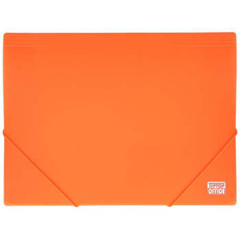 TipTop Office  Φάκελος Κουμπί με 2-Rubber Band PP A4 Neon Orange TTO405369