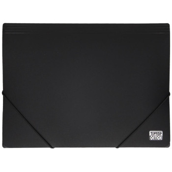 TipTop Office  Φάκελος Κουμπί με 2-Rubber Band PP A4 μαύρο TTO404690