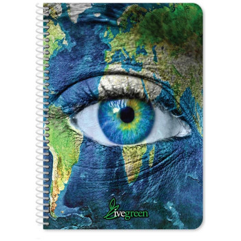 Must Τετράδιο Σπιράλ 17χ25 4θ 120φ Live Green 50431 Must Τετράδιο Σπιράλ 17χ25 4θ 120φ Live Green 50431