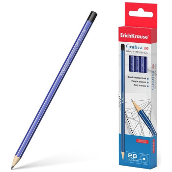 Erichkrause Εξαγωνικό Μολύβι Γραφίτη Erichkrause Grafica 100 2B EK32845