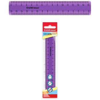 Erichkrause Πλαστικός Χάρακας Standard Glitter 15cm EK53022 Erichkrause Πλαστικός Χάρακας Standard Glitter 15cm EK53022