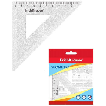 Erichkrause Τρίγωνο Clear Glitter 9cm /45 ° EK53027 Erichkrause Τρίγωνο Clear Glitter 9cm /45 ° EK53027