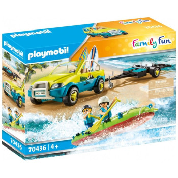 Playmobil 70436 Αυτοκίνητο με ανοιχτή οροφή και κανό Playmobil 70436 Αυτοκίνητο με ανοιχτή οροφή και κανό