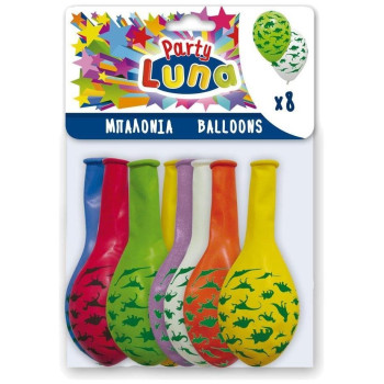 Διακάκης Μπαλόνια 8τμχ 36χ29εκ Δεινόσαυροι 88937 Διακάκης Μπαλόνια 8τμχ 36χ29εκ Δεινόσαυροι 88937