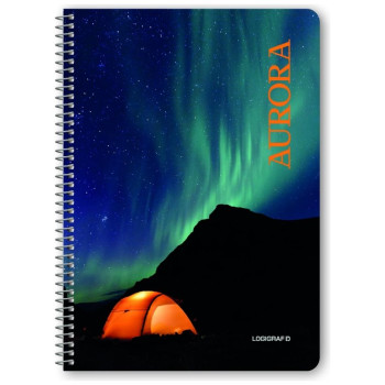 Logigraf Aurora Τετράδιο Σπιράλ 17χ25 3θ 90φ 02413