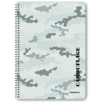 Logigraf Camouflage Τετράδιο Σπιράλ Wirelock B5/17χ25 4θ 120φ  02514 Logigraf Camouflage Τετράδιο Σπιράλ Wirelock B5/17χ25 4θ 120φ  02514