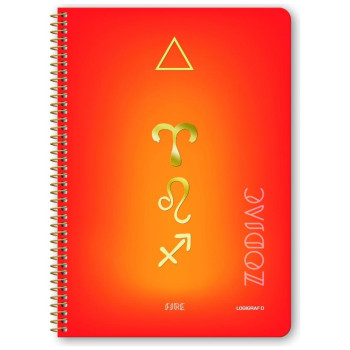 Logigraf Zodiac Τετράδιο Σπιράλ Wirelock B5/17χ25 4θ 120φ 02614 Logigraf Zodiac Τετράδιο Σπιράλ Wirelock B5/17χ25 4θ 120φ 02614