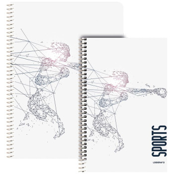 Logigraf Sports Τετράδιο Σπιράλ 17χ25 3θ 90φ 01513 Logigraf Sports Τετράδιο Σπιράλ 17χ25 3θ 90φ 01513