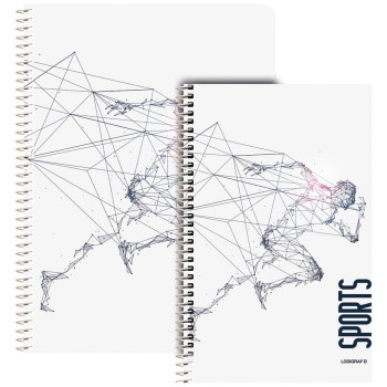Logigraf Sports Τετράδιο Σπιράλ 17χ25 4θ 120φ 01514 Logigraf Sports Τετράδιο Σπιράλ 17χ25 4θ 120φ 01514