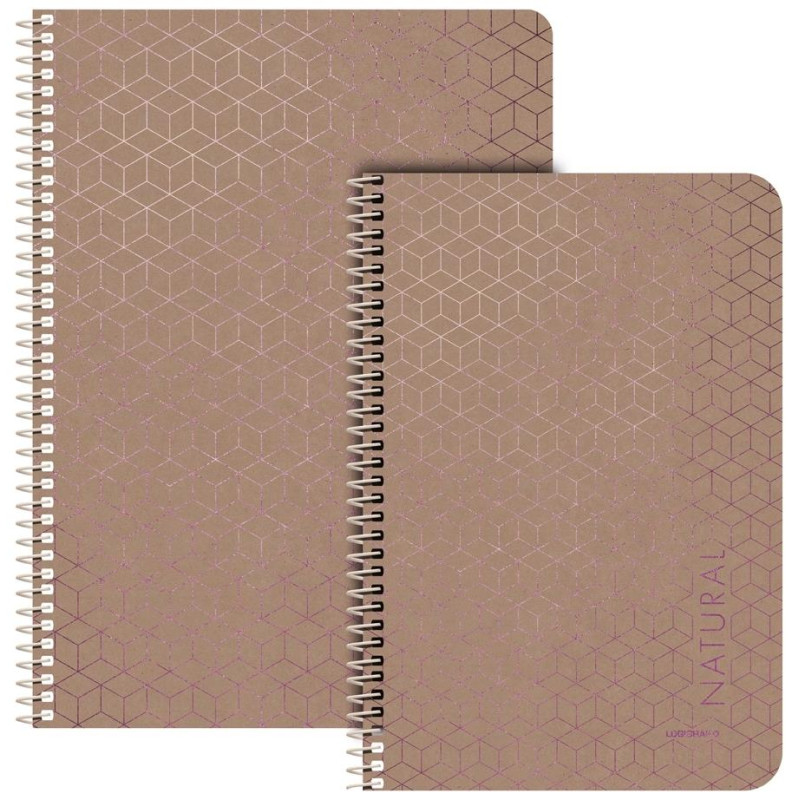 Logigraf Natural Τετράδιο Σπιράλ 21χ29 2θ 60φ 01922