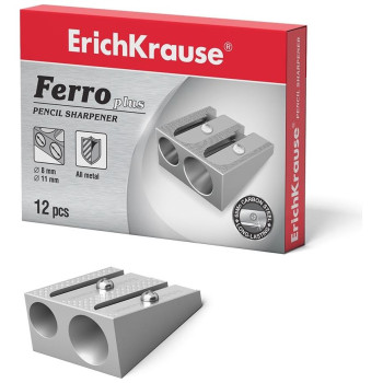 ErichKrause Ξύστρα Αλουμίνιου διπλής οπής  Ferro Plus EK7075