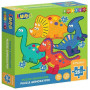 Διακάκης Puzzle 4 Σε 1 28τμχ Δεινόσαυροι 621799