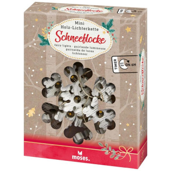 Moses Mini wooden fairy lights 12τεμ M16860 Moses Mini wooden fairy lights 12τεμ M16860