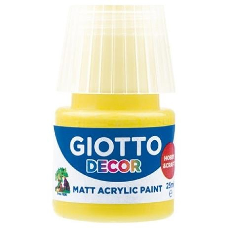 Giotto Decor Acrylic 25 ml Primary Yellow 538102