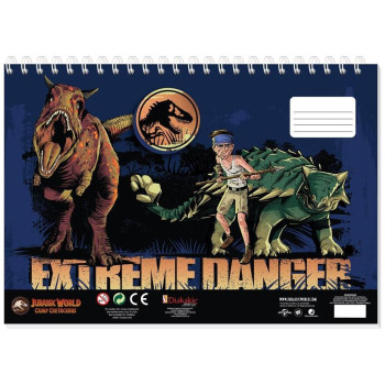 Διακάκης Μπλοκ Ζωγραφικής Jurassic 23x33cm 40 φύλλα Αυτοκόλλητα-Στένσιλ- 2σελ Χρ  2 σχέδια 570785 Διακάκης Μπλοκ Ζωγραφικής Jurassic 23x33cm 40 φύλλα Αυτοκόλλητα-Στένσιλ- 2σελ Χρ  2 σχέδια 570785