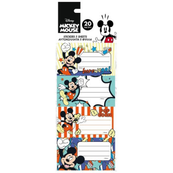 Διακάκης Ετικέτες Αυτοκόλλητες Mickey 20 τεμ 5φυλλα 563180 Διακάκης Ετικέτες Αυτοκόλλητες Mickey 20 τεμ 5φυλλα 563180