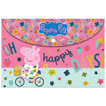 Διακάκης Φάκελος Κουμπί Α4 Peppa Pig 482706 Διακάκης Φάκελος Κουμπί Α4 Peppa Pig 482706