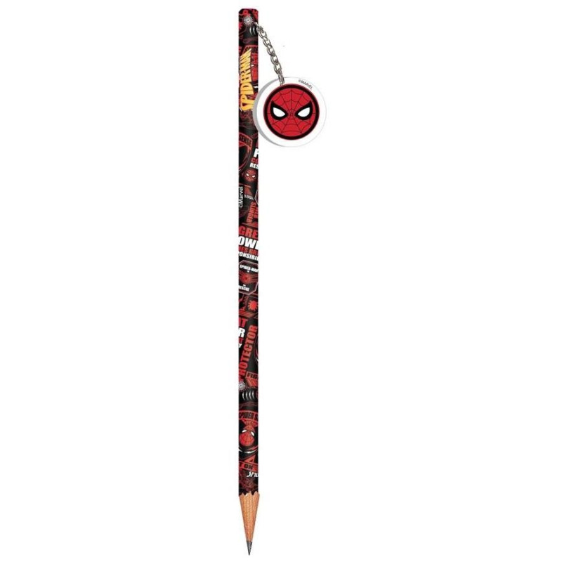 Διακάκης Μολύβι Με Γόμα 2 σχέδια Spiderman 508002 Διακάκης Μολύβι Με Γόμα 2 σχέδια Spiderman 508002