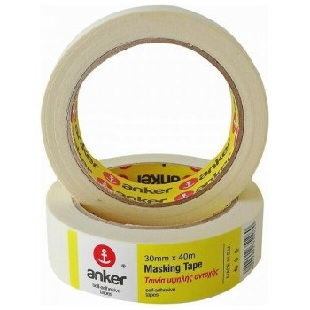 Anker Κολλητική Ταινία Masking 30mmx40m 2295852 Anker Κολλητική Ταινία Masking 30mmx40m 2295852