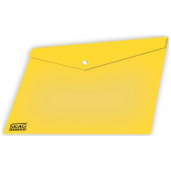 Skag Φάκελος ΡP Με Κουμπί Α4 Διαφανή Κίτρινο S222679 Skag Φάκελος ΡP Με Κουμπί Α4 Διαφανή Κίτρινο S222679