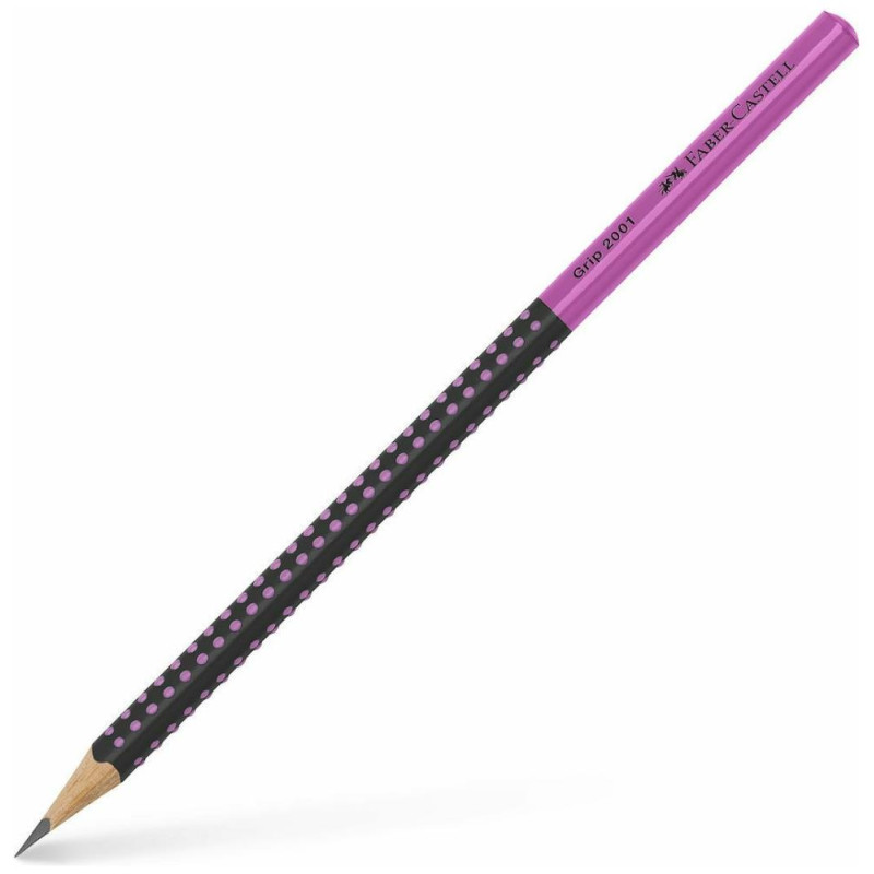 Faber-Castell Grip 2001 Μολύβι Μαύρο Ροζ 517011