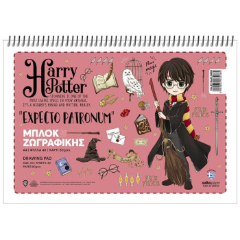 Salko Paper Μπλοκ Ζωγραφικής Harry Potter No.22 A4 21x29.7cm 40 Φύλλα S3408 Salko Paper Μπλοκ Ζωγραφικής Harry Potter No.22 A4 21x29.7cm 40 Φύλλα S3408