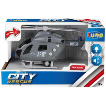 Luna Ελικόπτερο Friction Με Ήχο Και Φως Γκρι 22,3x10x13,5εκ 622016 Luna Ελικόπτερο Friction Με Ήχο Και Φως Γκρι 22,3x10x13,5εκ 622016