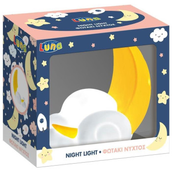 Luna Φωτάκι Νυκτός Φεγγαράκι 15χ8.5χ15εκ 622160 Luna Φωτάκι Νυκτός Φεγγαράκι 15χ8.5χ15εκ 622160