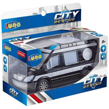 Luna Ασθενοφόρο Μαύρο Με Ήχο 21,6x10,4x18,3εκ 621998 Luna Ασθενοφόρο Μαύρο Με Ήχο 21,6x10,4x18,3εκ 621998