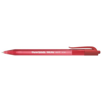 Papermate InkJoy 100 RT Red  1.0mm Clip-on retractable ballpoint pen Medium