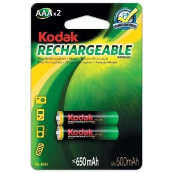 Kodak Επαναφορτιζόμενες Μπαταρίες AAA Ni-MH 650mAh 1.2V 2τμχ